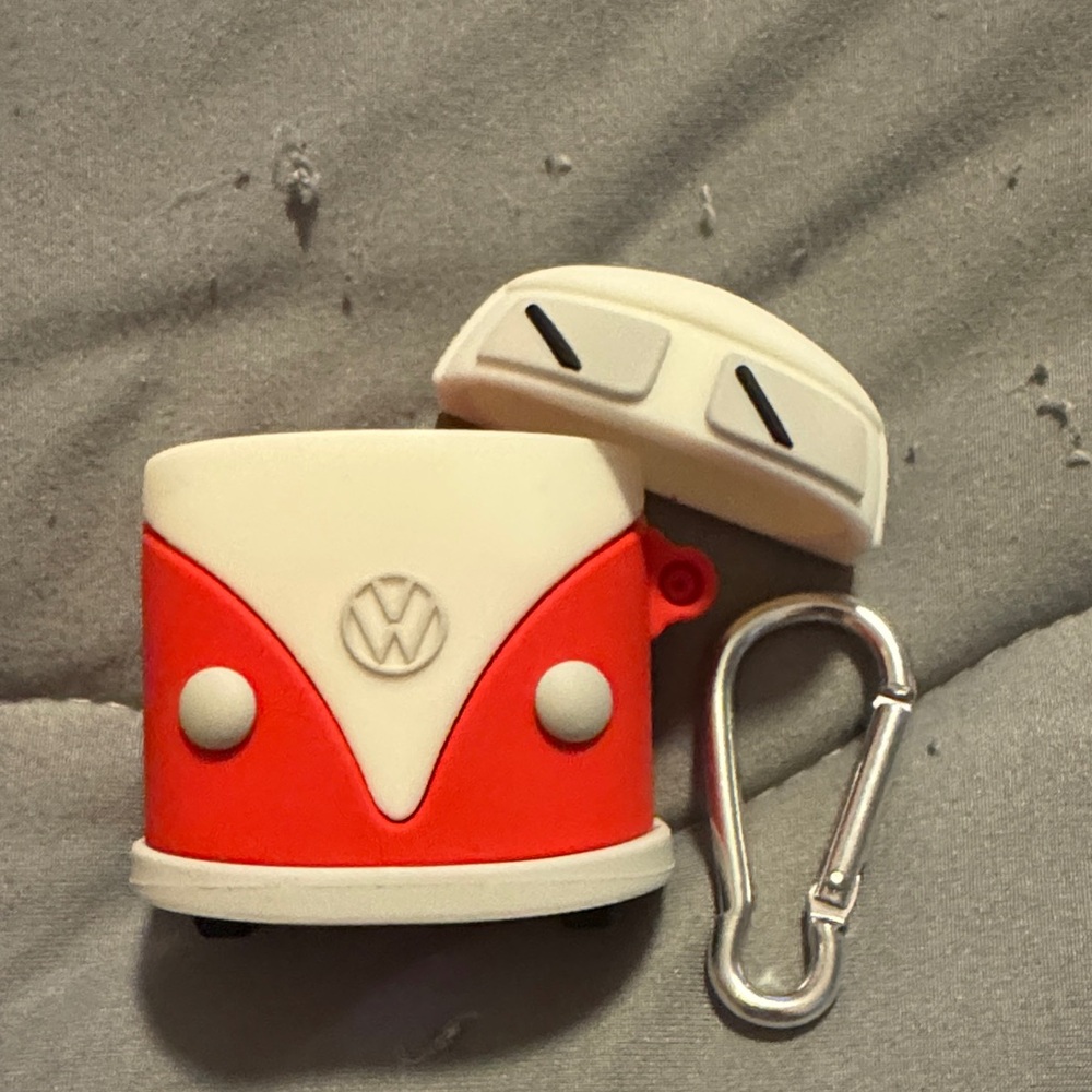 Volkswagen Red and White AirPods Case